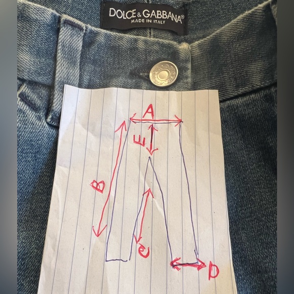 Vintage New Dolce & Gabbana Light Blue Flare Jeans Italy Size 40 Authentic - Picture 10 of 14